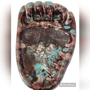Rare Vintage Bigfoot California Ceramic Drip Glaze - Signed by Artist